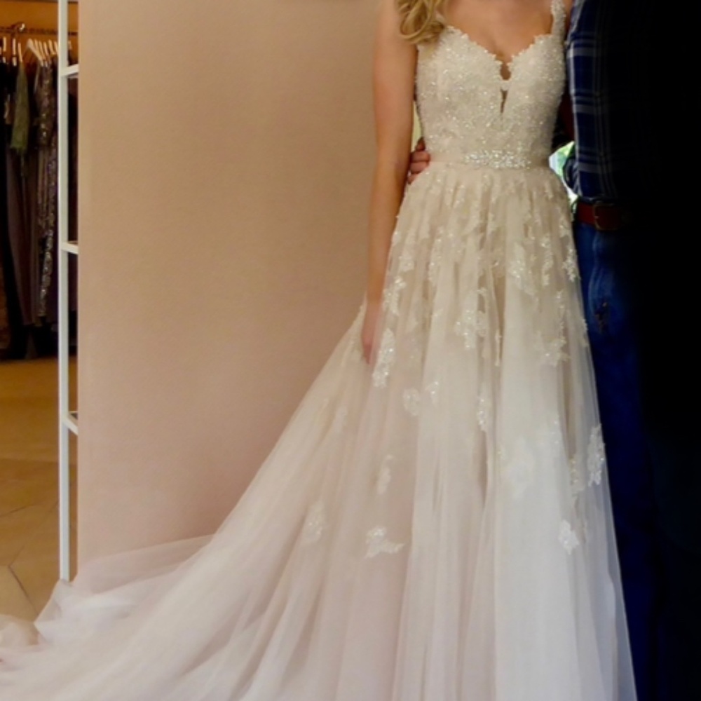 Size 2 Stella York 6291 A-line Wedding Dress